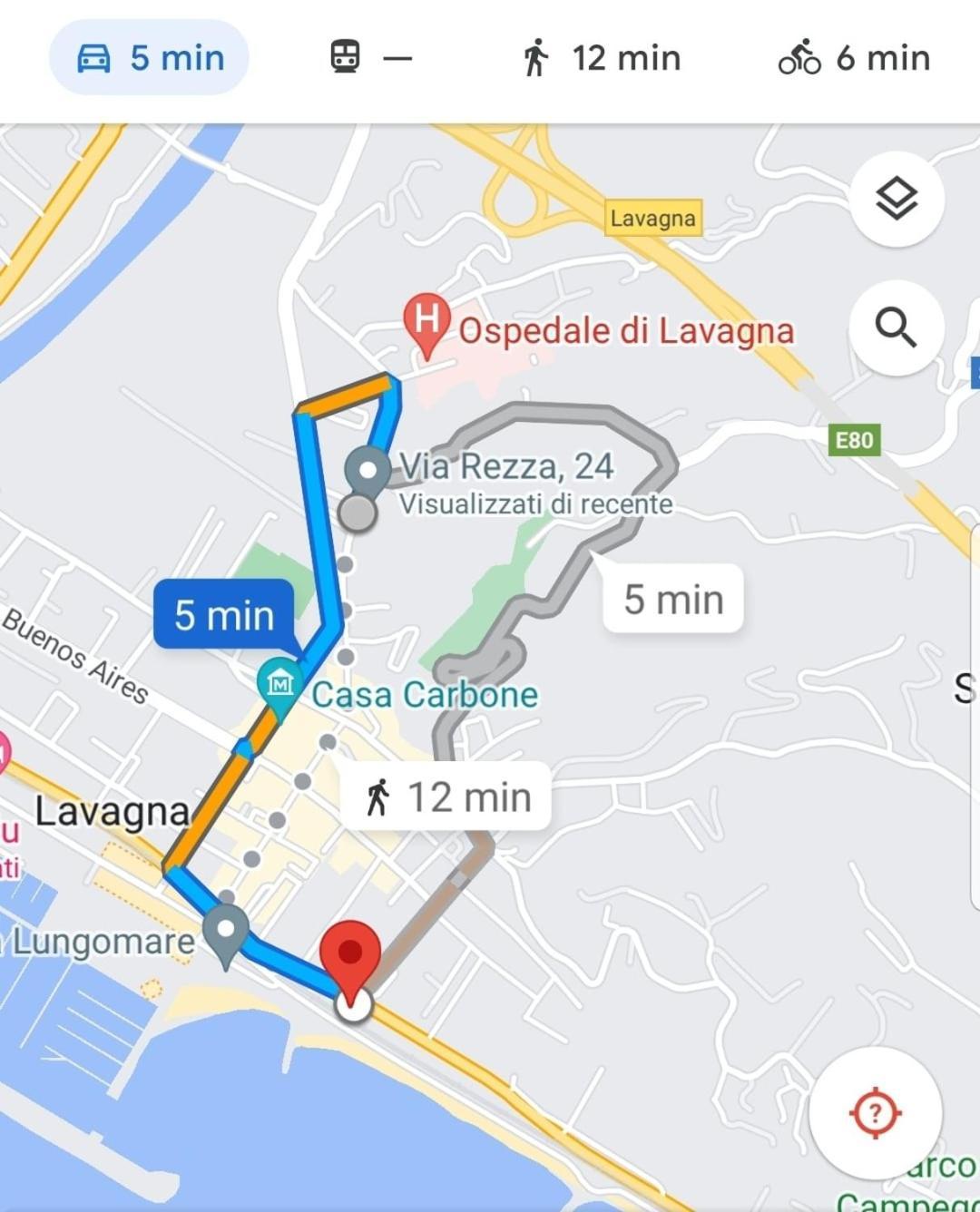 Super Vista Al Grattacielo Di Lavagna Daire Dış mekan fotoğraf